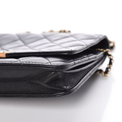 Chanel Lambskin Quilted Golden Class Wallet on Chain WOC Black 6 of 16