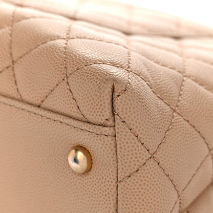 Chanel Caviar Quilted Medium Coco Handle Flap Beige 10 of 15
