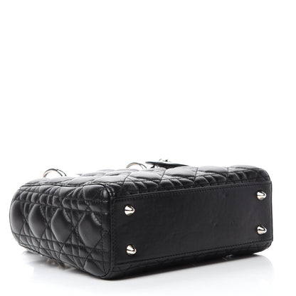 Christian Dior Lambskin Cannage Small Lucky Badges My Lady Dior Black 4 of 11