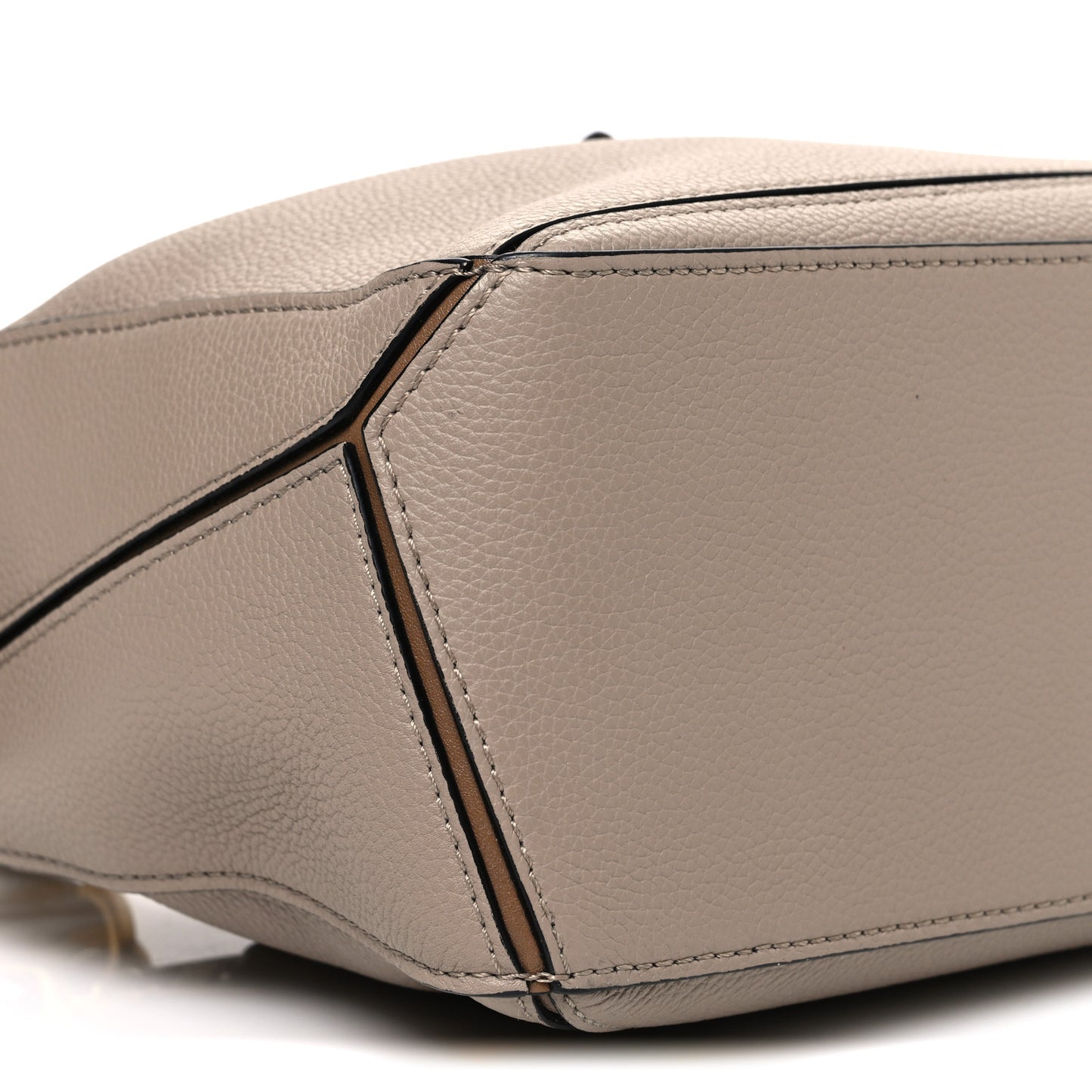 Grained Calfskin Small Puzzle Bag Sand Mink
