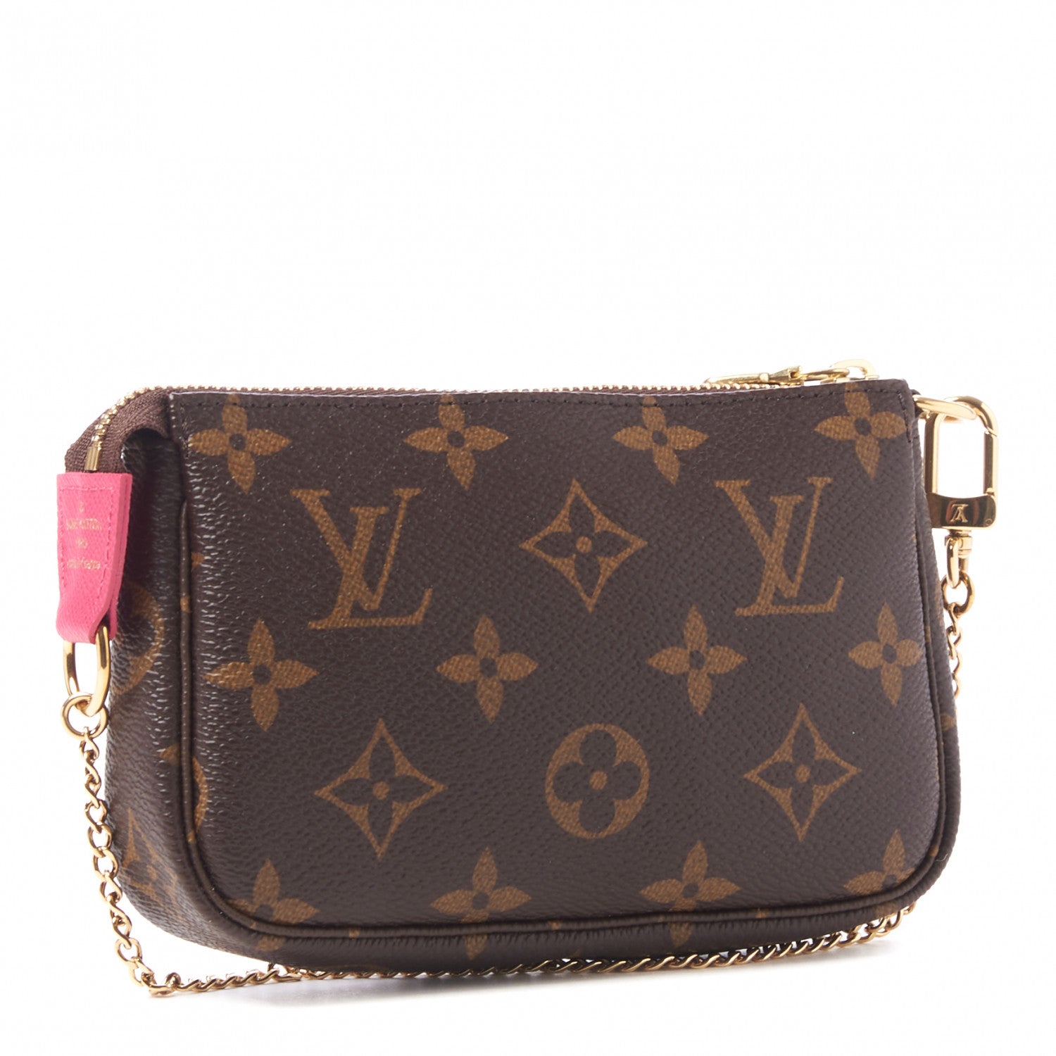 Louis Vuitton Monogram 2019 Christmas Animation Mini Courchevel Pochette Accessories Fuchsia 3 of 8