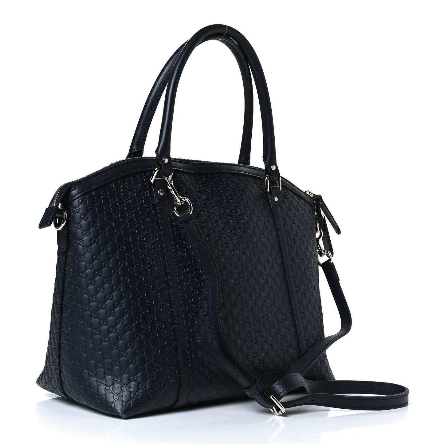 Soft Microguccissima Dome Satchel Navy