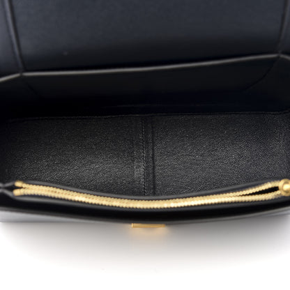 Celine Shiny Smooth Calfskin Medium Frame Shoulder Bag Dark Navy Claycourt 4 of 8