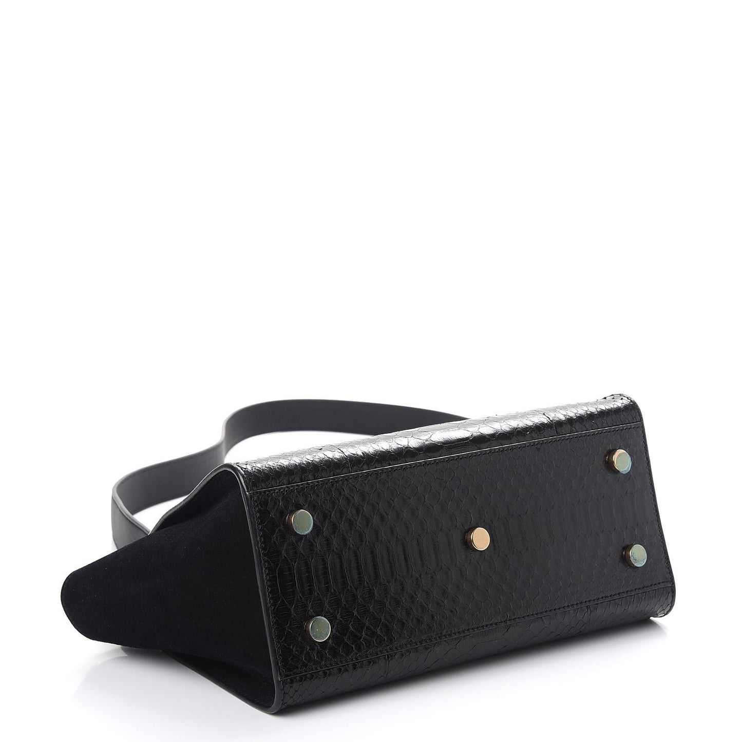Python Suede Baby Monogram Downtown Cabas Black