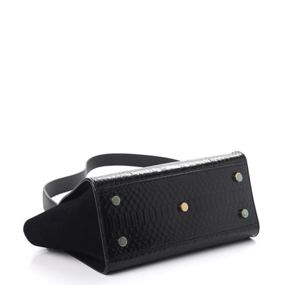 Saint Laurent Python Suede Baby Monogram Downtown Cabas Black 5 of 8