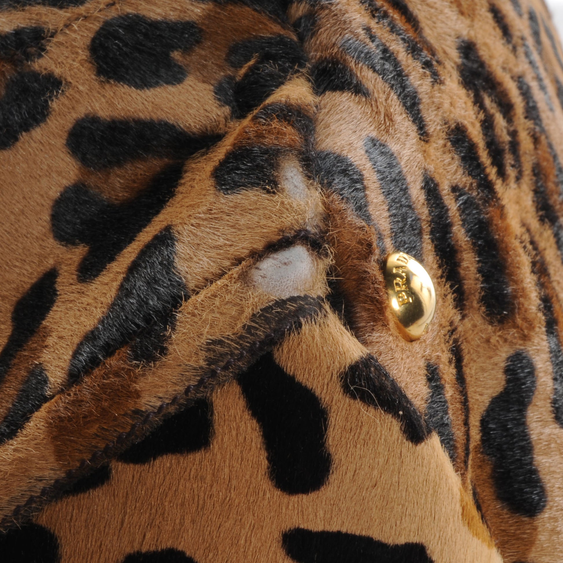 Prada Calf Hair Leopard Print Shopping Tote Sabbia Moro 12 of 12