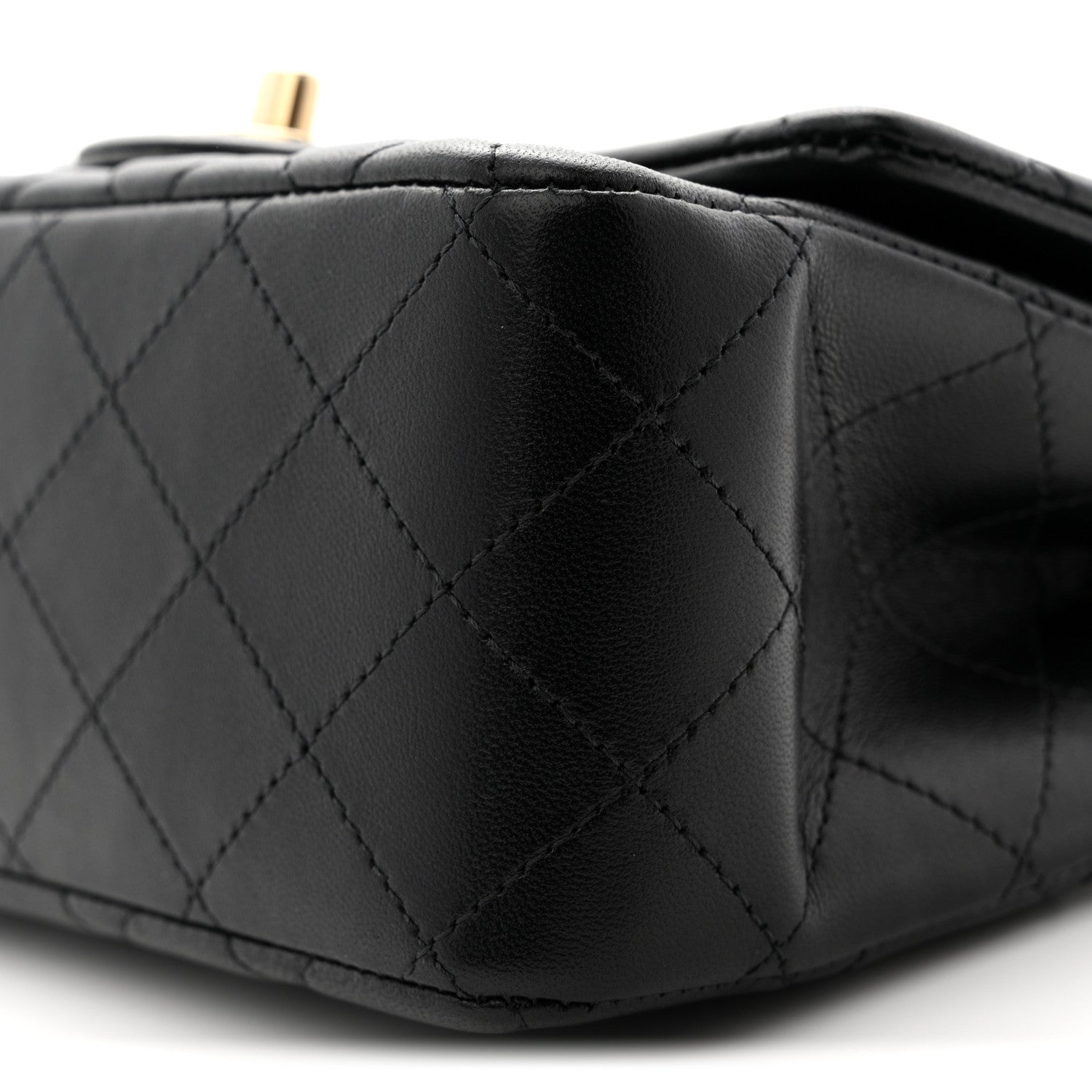 Chanel Lambskin Quilted Mini Square Flap Black 10 of 11