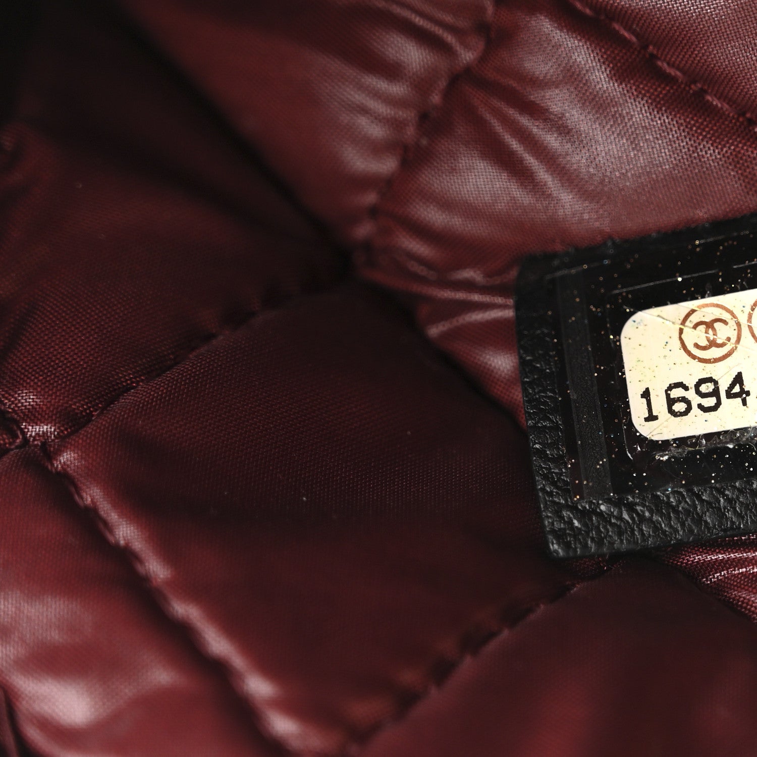 Chanel Lambskin Quilted Cosmetic Case Black 7 of 10