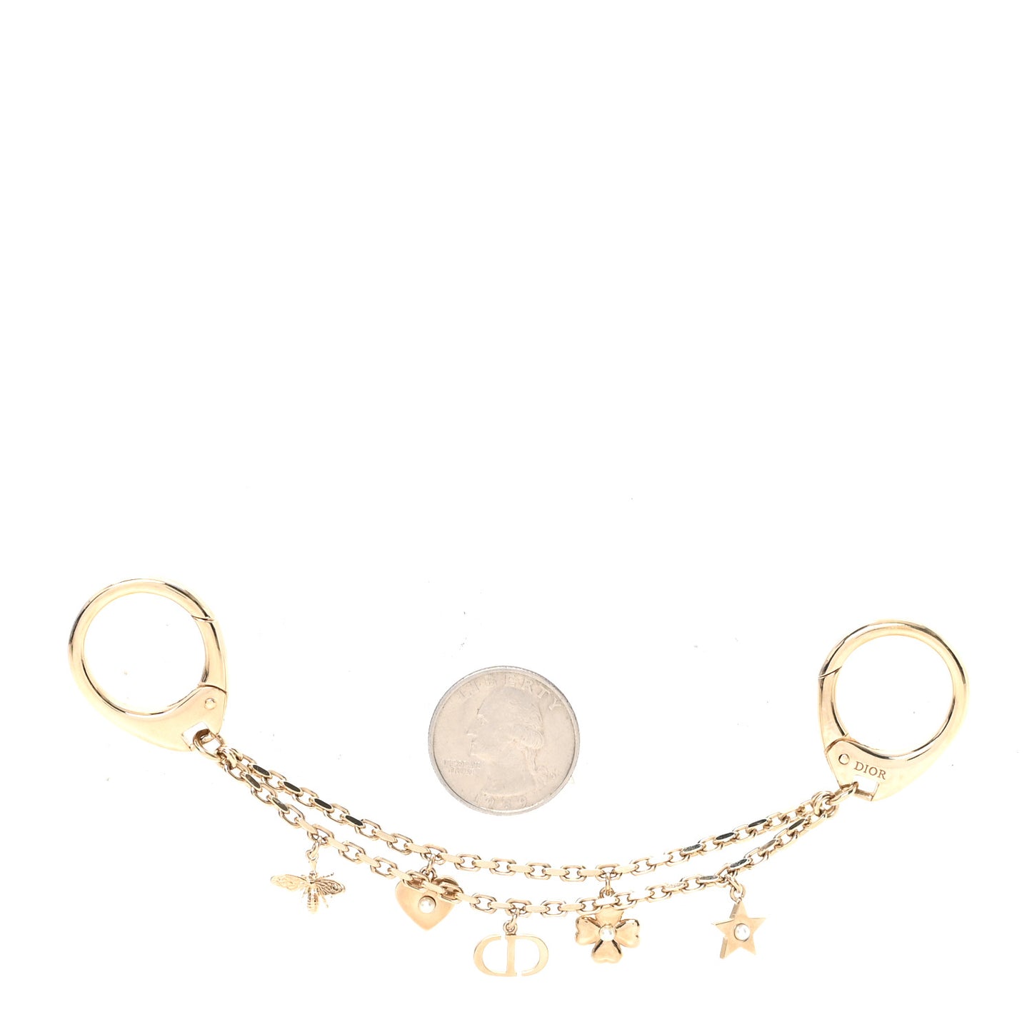 Metal Bag Charm Gold
