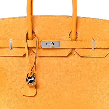 Hermes Epsom Birkin 35 Jaune D'Or 8 of 12