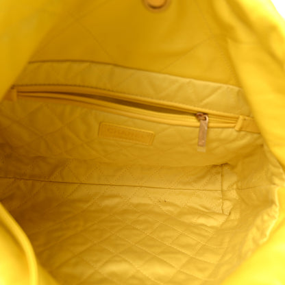 Chanel Shiny Calfskin Quilted Small Chanel 22 Yellow 6 of 13