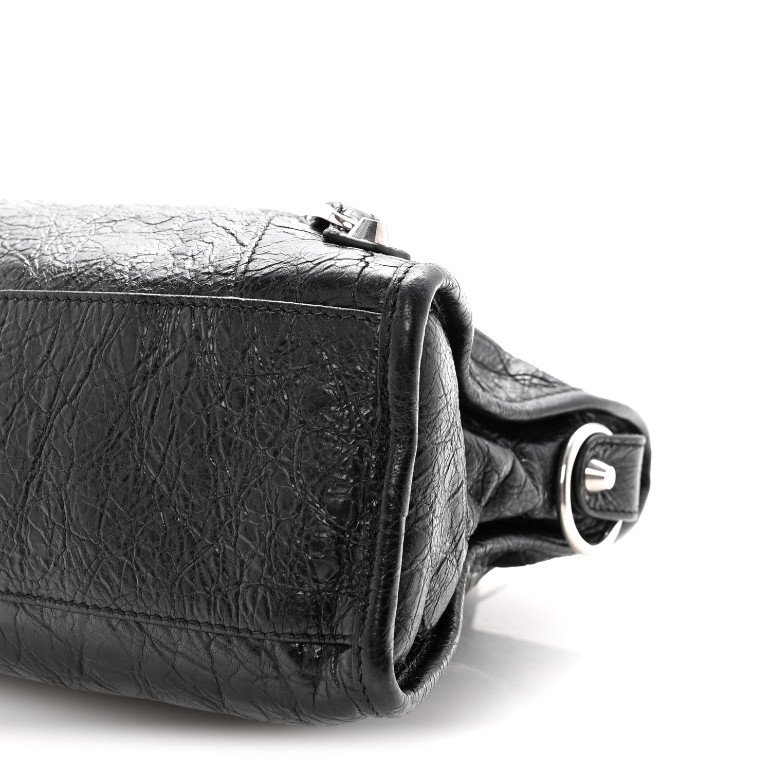 Balenciaga Agneau Arena Silver Hardware Small Le City Black 9 of 9