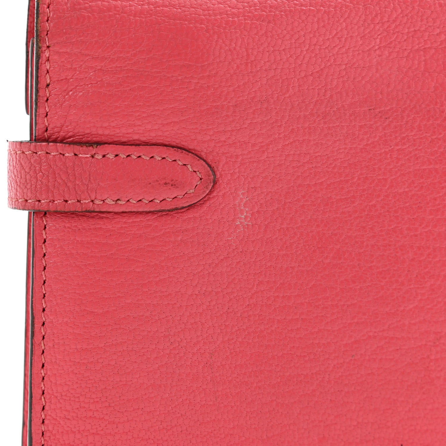 Hermes Chevre Mysore Kelly Longue Wallet Rose Lipstick 11 of 16