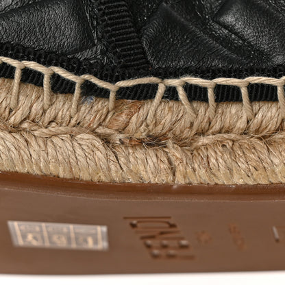 Fendi Nappa FF Embossed Espadrilles 41 Black 8 of 11