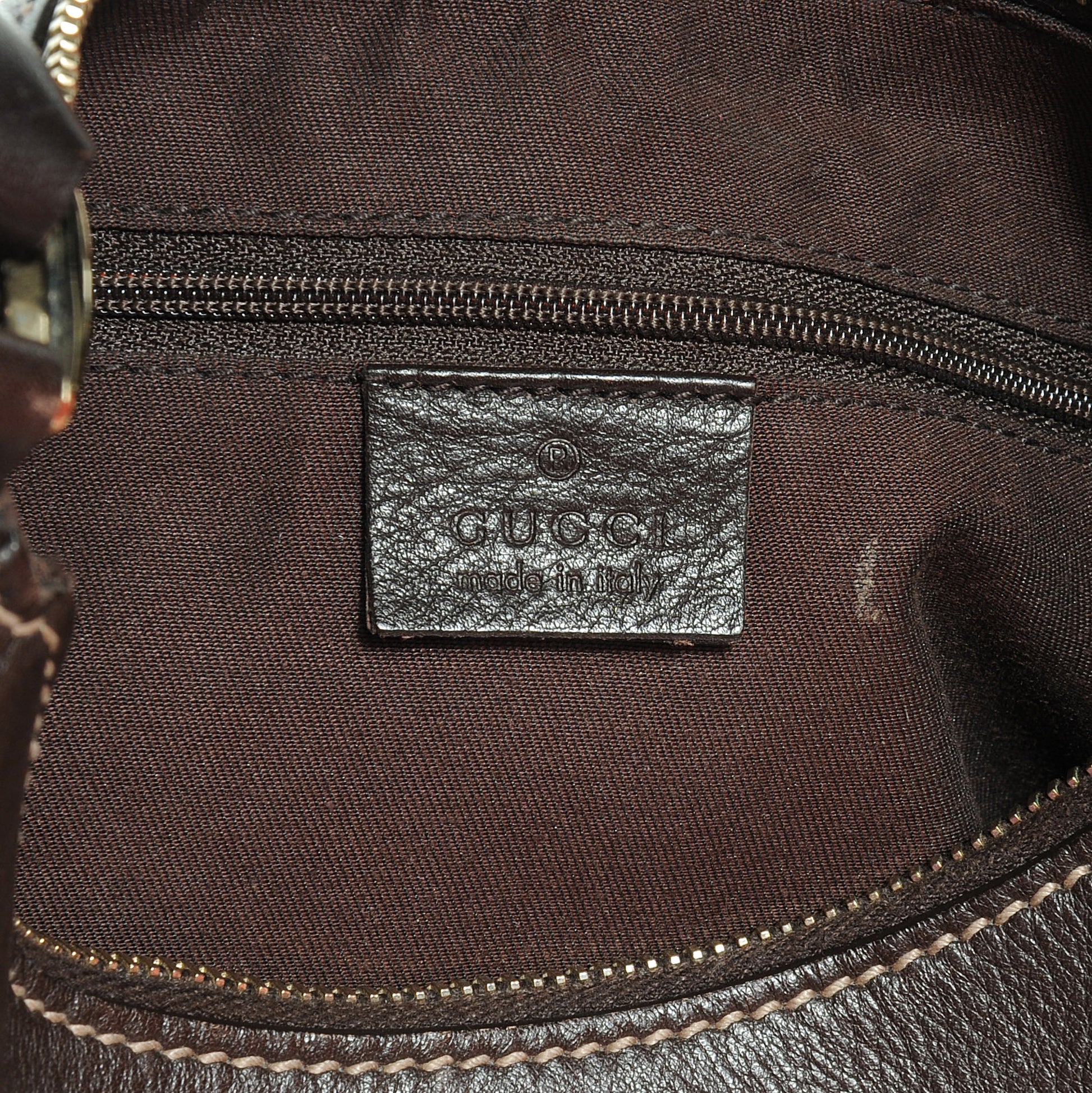 Gucci Monogram Medium D Gold Ring Hobo 6 of 8