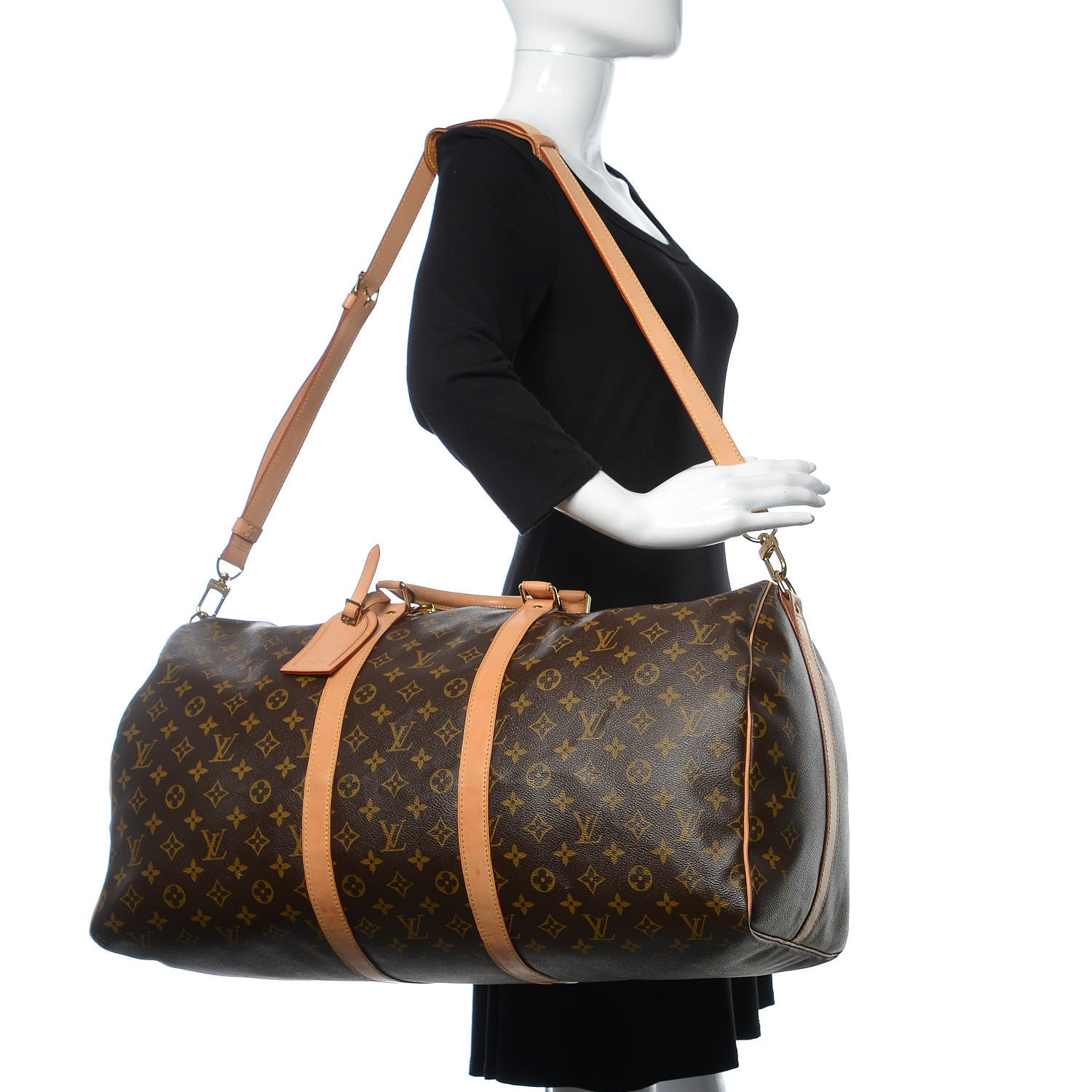 Louis Vuitton Monogram Keepall Bandouliere 55 3 of 21