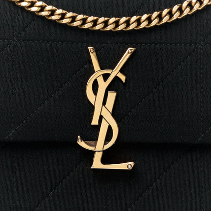 Saint Laurent Jersey Wool Patchwork Monogram Medium Jamie Black 8 of 11