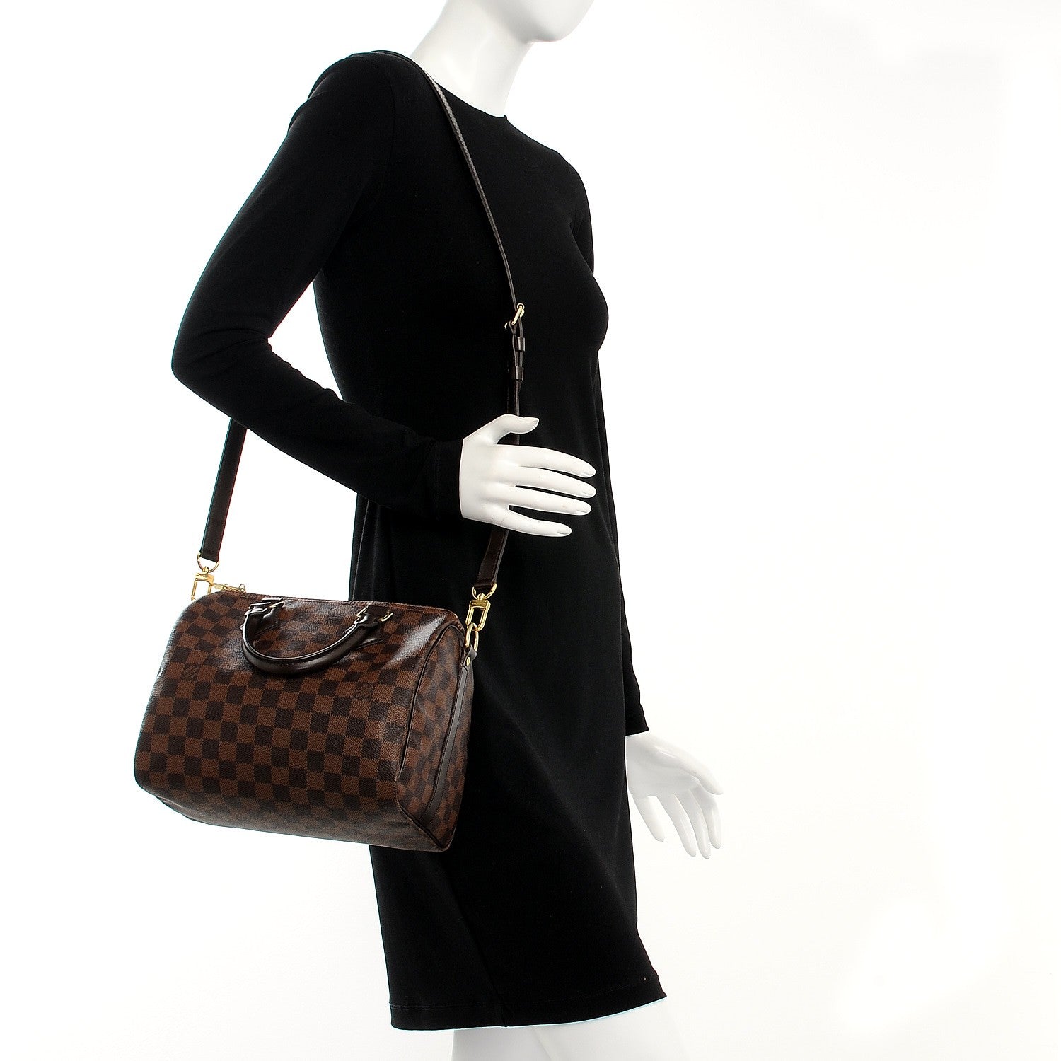 Louis Vuitton Damier Ebene Speedy Bandouliere 25 2 of 11