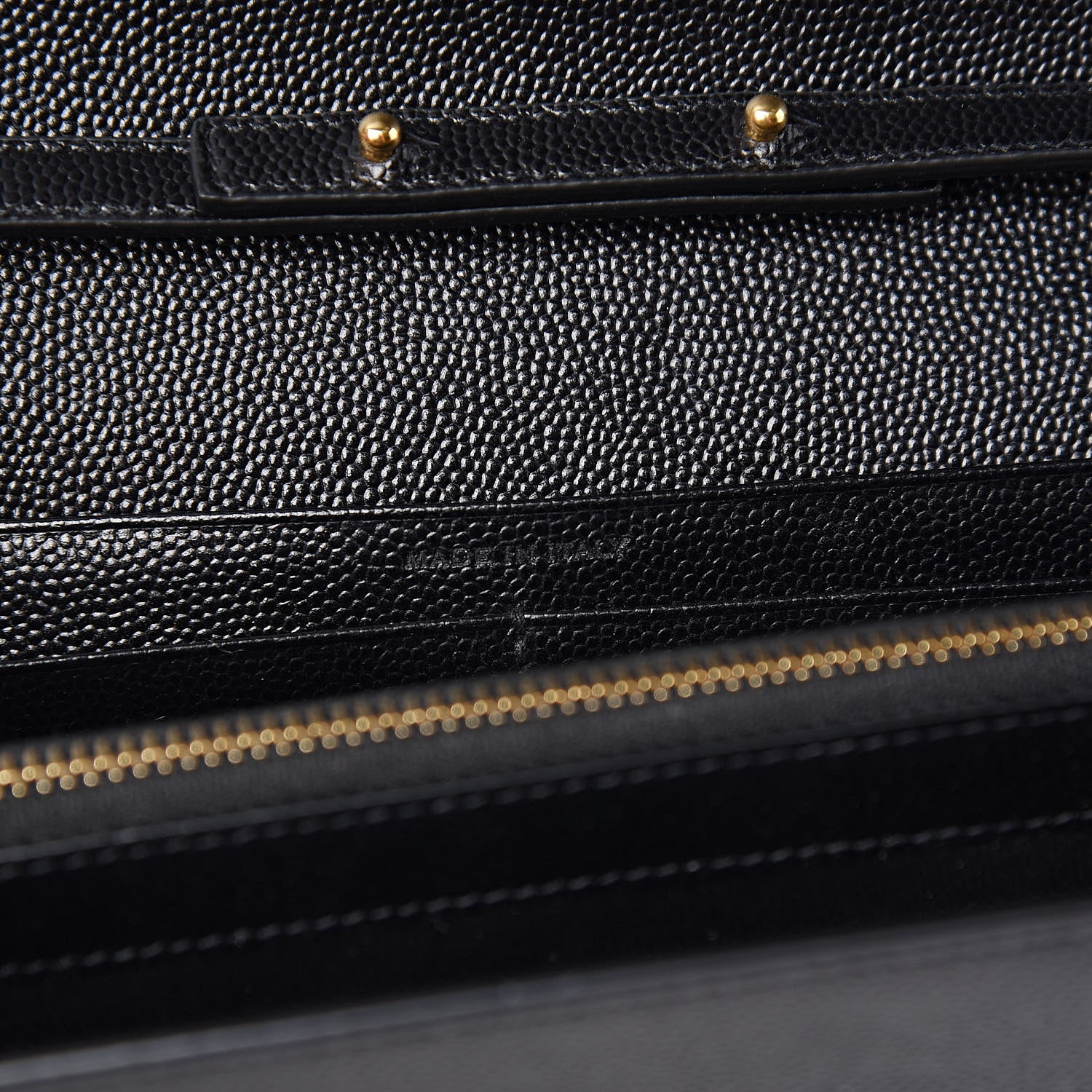 Saint Laurent Grain De Poudre Star Studded Monogram Wallet on Chain Black 6 of 11