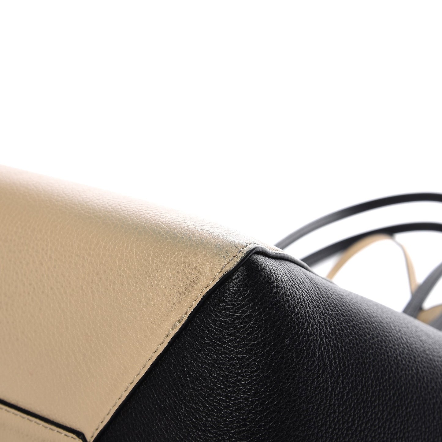 Calfskin Lockme Cabas Vanille Black
