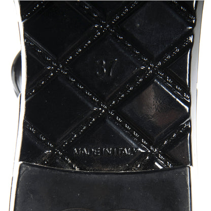 Chanel Jelly Camellia Sandal 37 Black White 6 of 6
