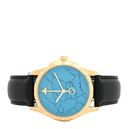 Gucci Stainless Steel Calfskin 38mm G-Timeless Quartz Watch Turquoise 2 of 5