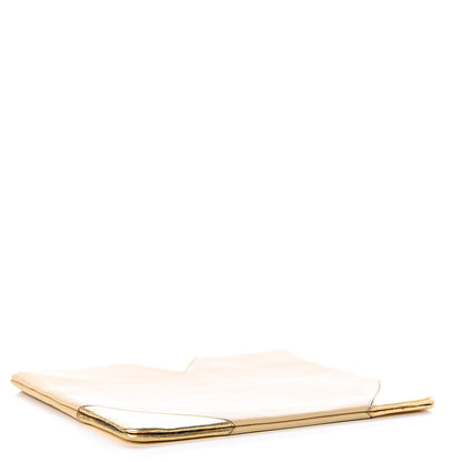 Celine Metallic Lambskin Bi-Color Coeur Ipad Clutch Gold 4 of 10