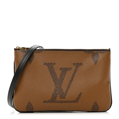 Louis Vuitton Reverse Monogram Giant Double Zip Pochette 1 of 10