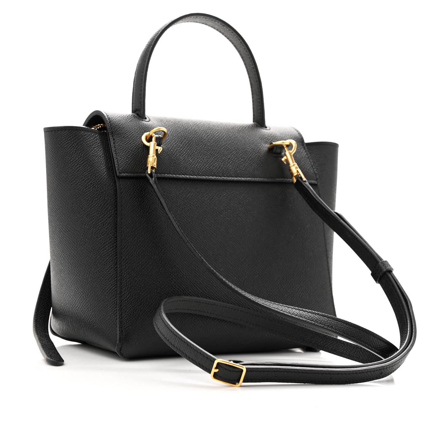 Celine Grained Calfskin Nano Belt Bag Black 3 of 12