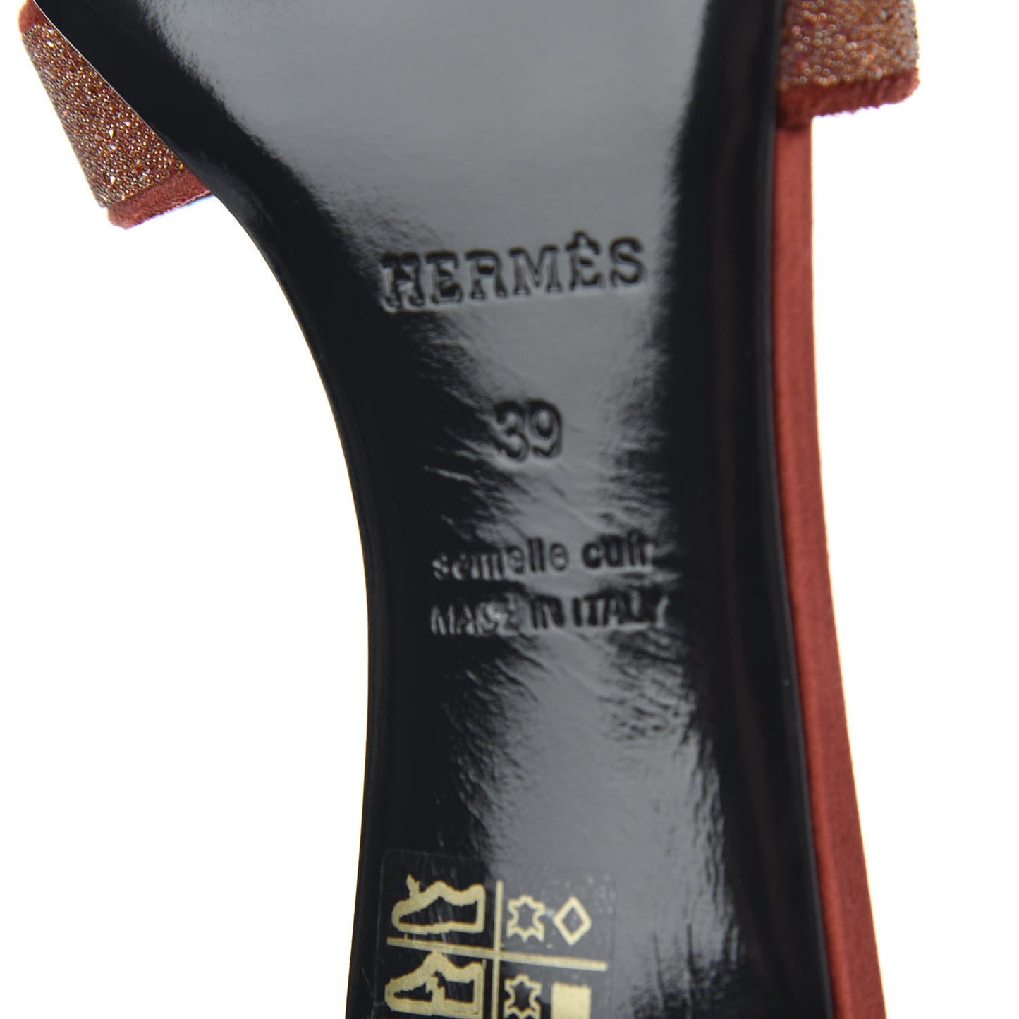 Suede Goatskin Crystal Powder Oasis Sandals 39 Rouge Tomette