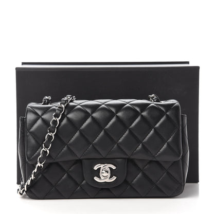 Chanel Lambskin Quilted Mini Rectangular Flap Black 11 of 11