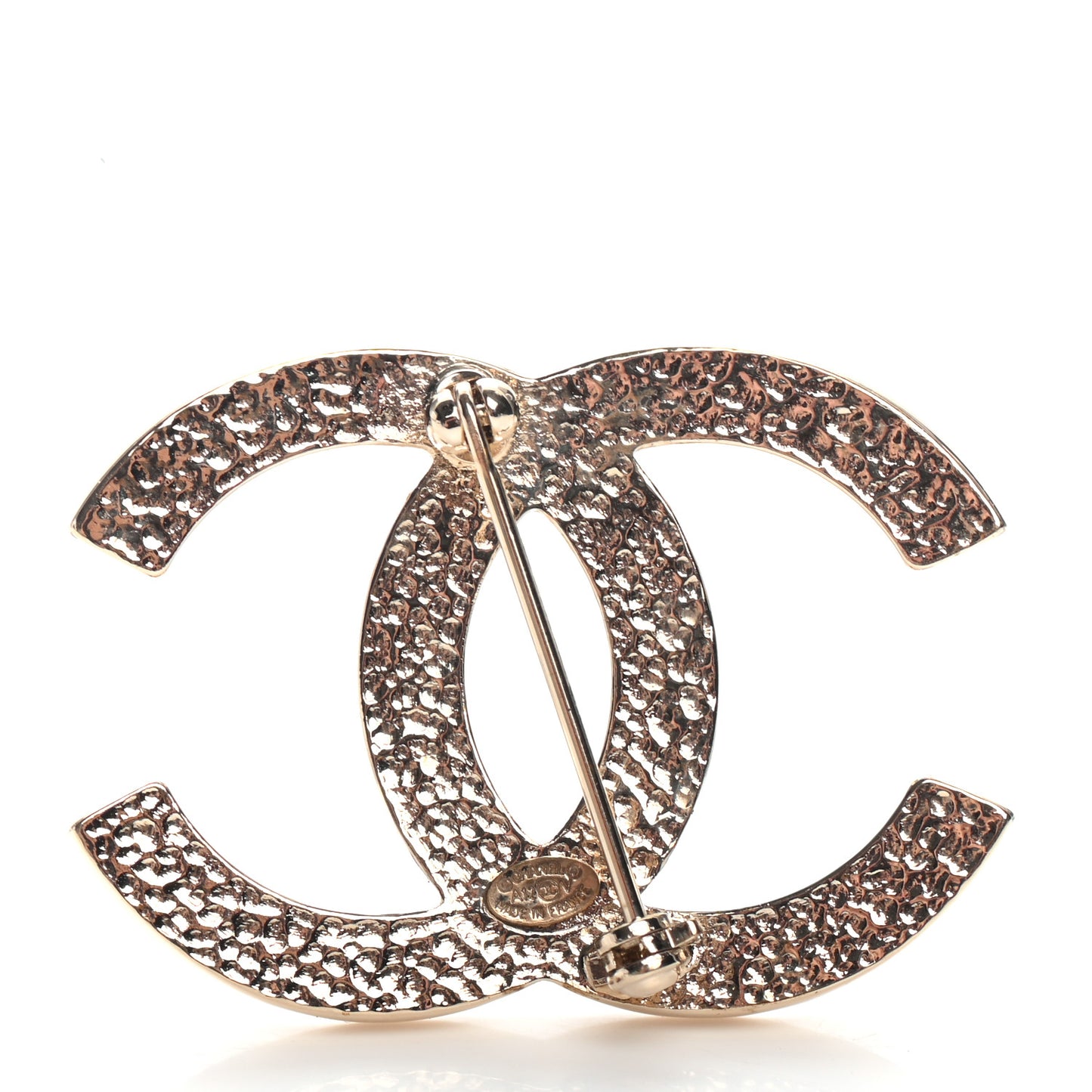 Pearl CC Brooch Gold