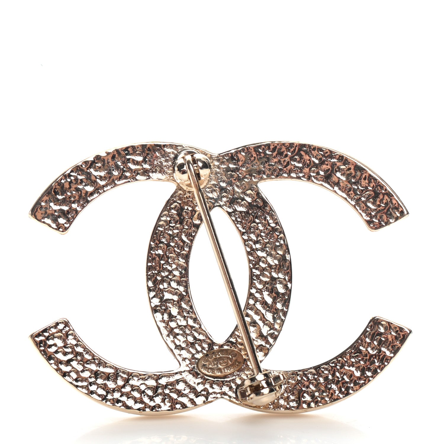 Chanel Pearl CC Brooch Gold 3 of 4