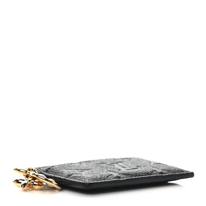 Louis Vuitton Empreinte Monogram LV Charms Card Holder Black 4 of 7