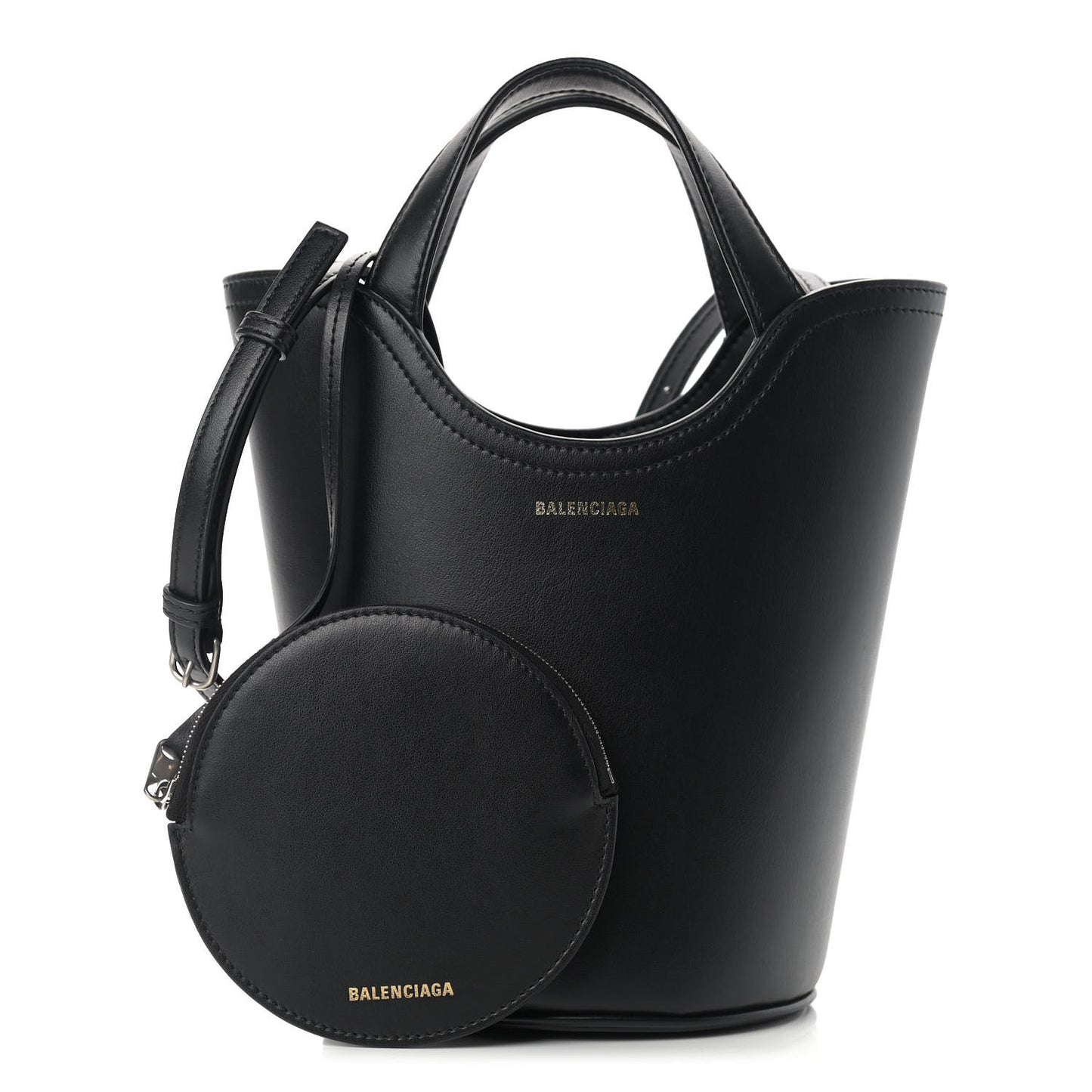 Calfskin Wave Tote XS Black