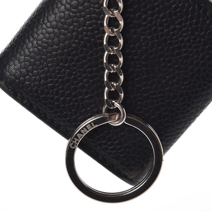 Chanel Caviar Photo Holder Key Chain Bag Charm Black 7 of 10
