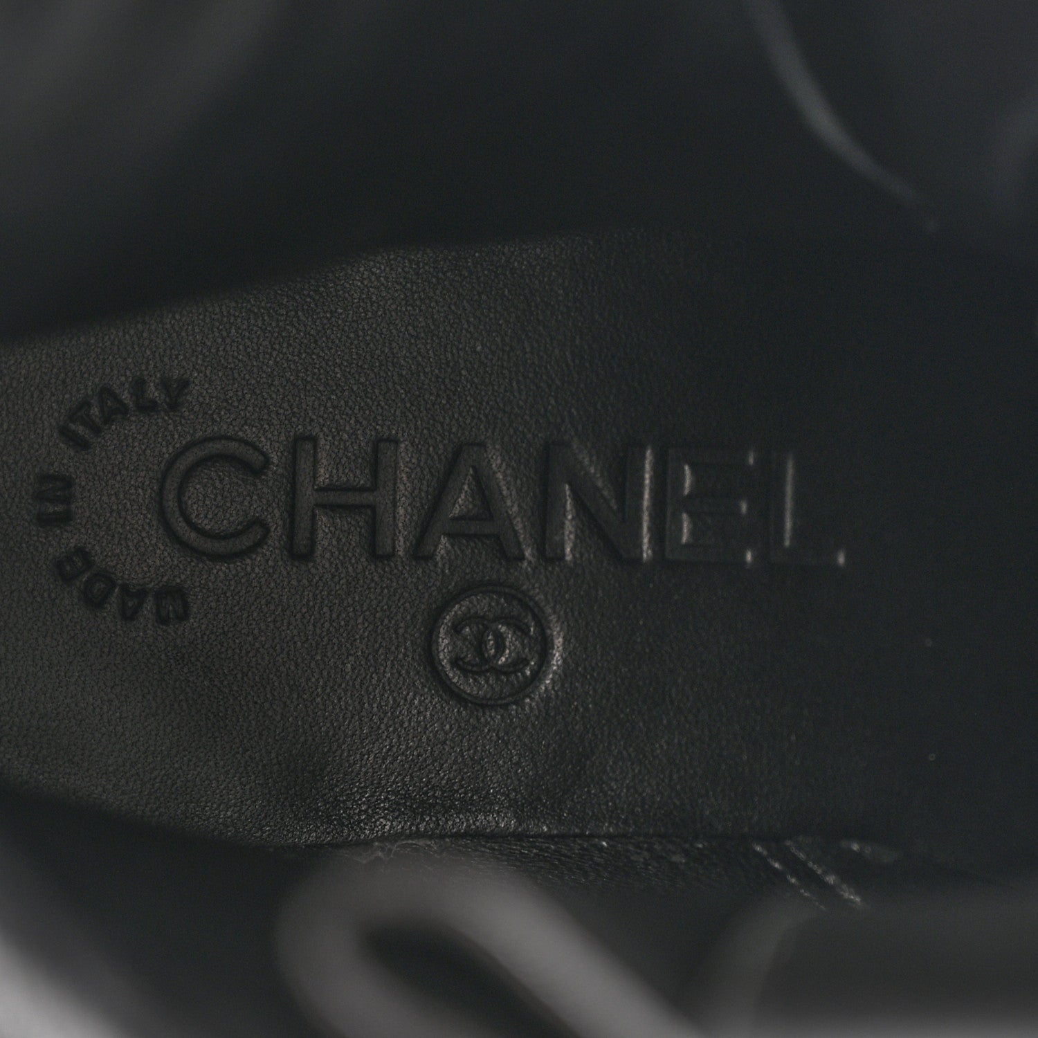 Chanel Calfskin Quilted Lace Up Combat Boots 36.5 Black 7 of 13