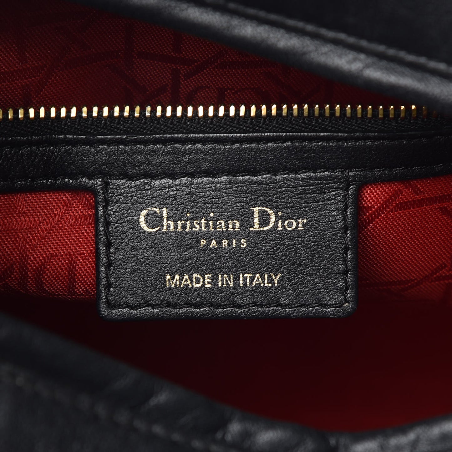 Lambskin Cannage Large Lady Dior Black
