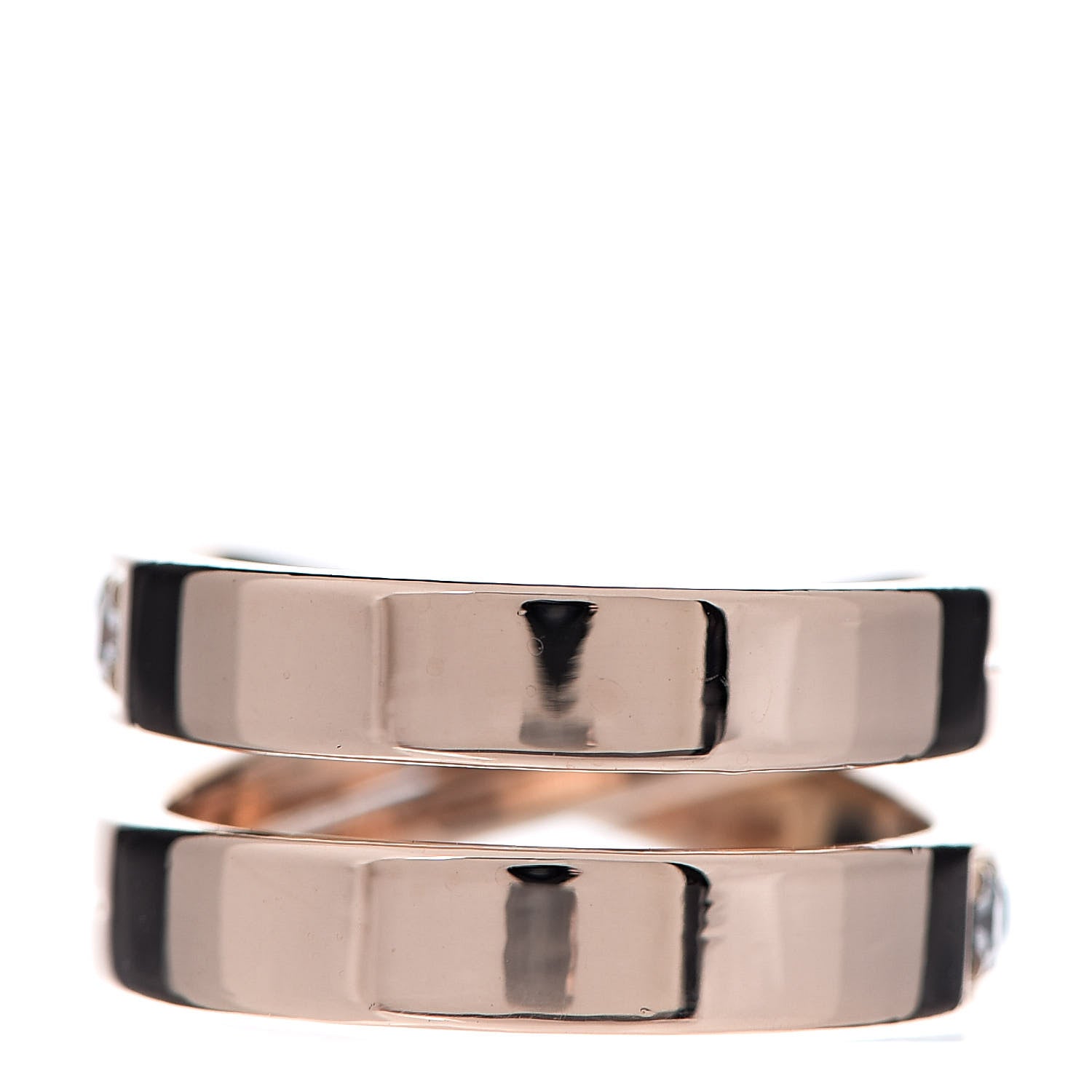 Cartier 18K Pink Gold Diamond Paris Nouvelle Vague Ring 48 4.5 2 of 5