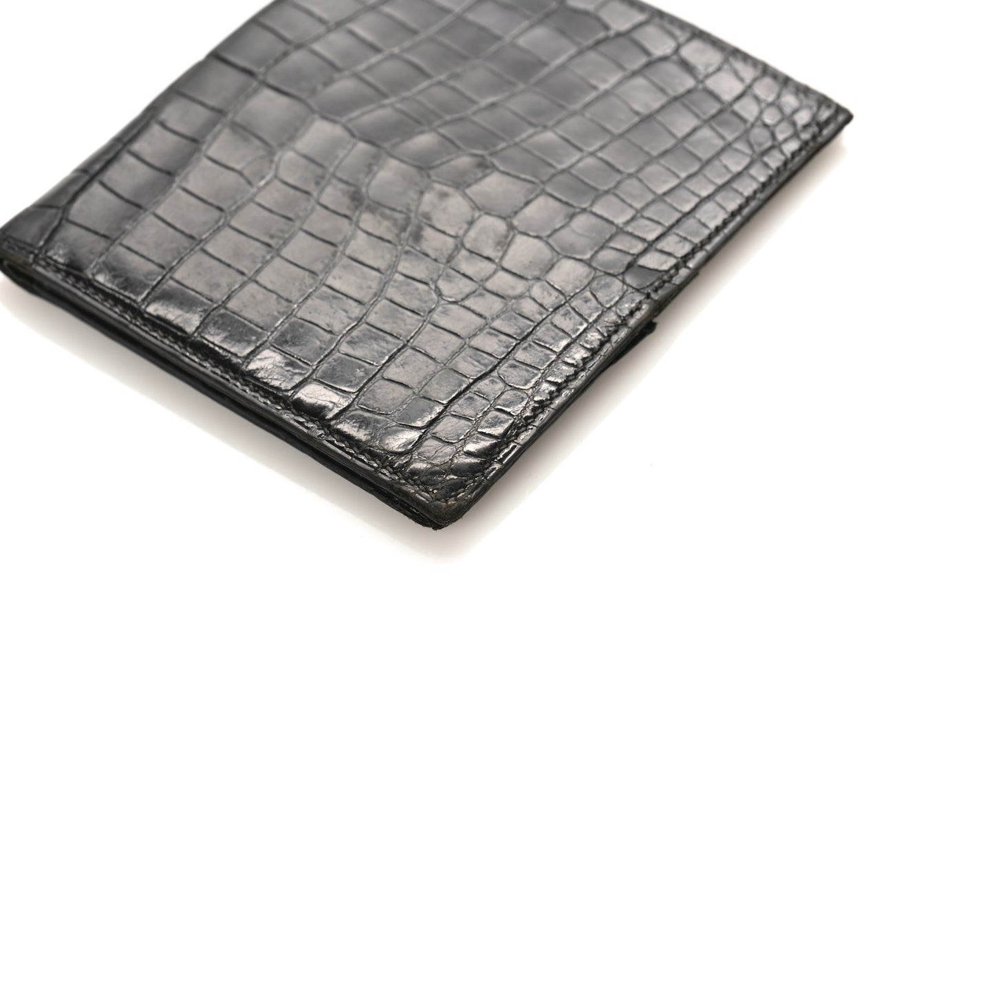 Alligator Bi-Fold Wallet Black