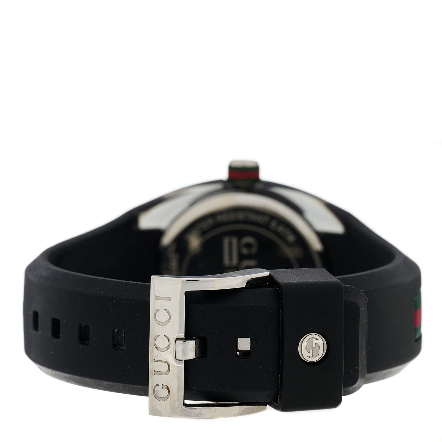 Stainless Steel Rubber 36mm Sync Web Quartz Watch Black