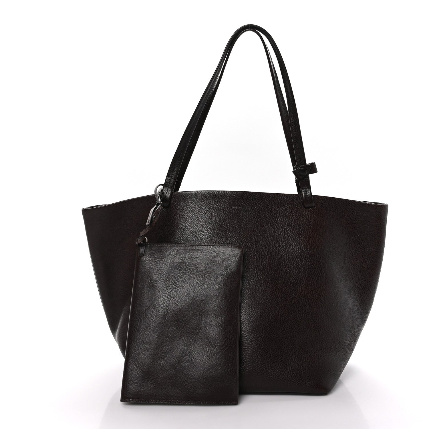 The Row Grained Calfskin Park Tote Three Brown Ans 3 of 13