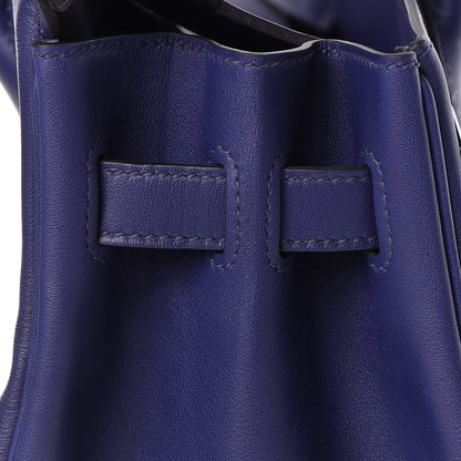 Hermes Swift Epsom Tressage Birkin 30 Bleu Encre Bleu Du Nord Gold 13 of 34