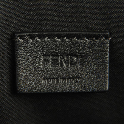 Fendi Vitello Elite Studded Monster Crossbody Bag Black 6 of 9