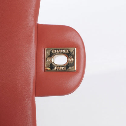 Chanel Lambskin Quilted East West Flap Coral 5 of 8