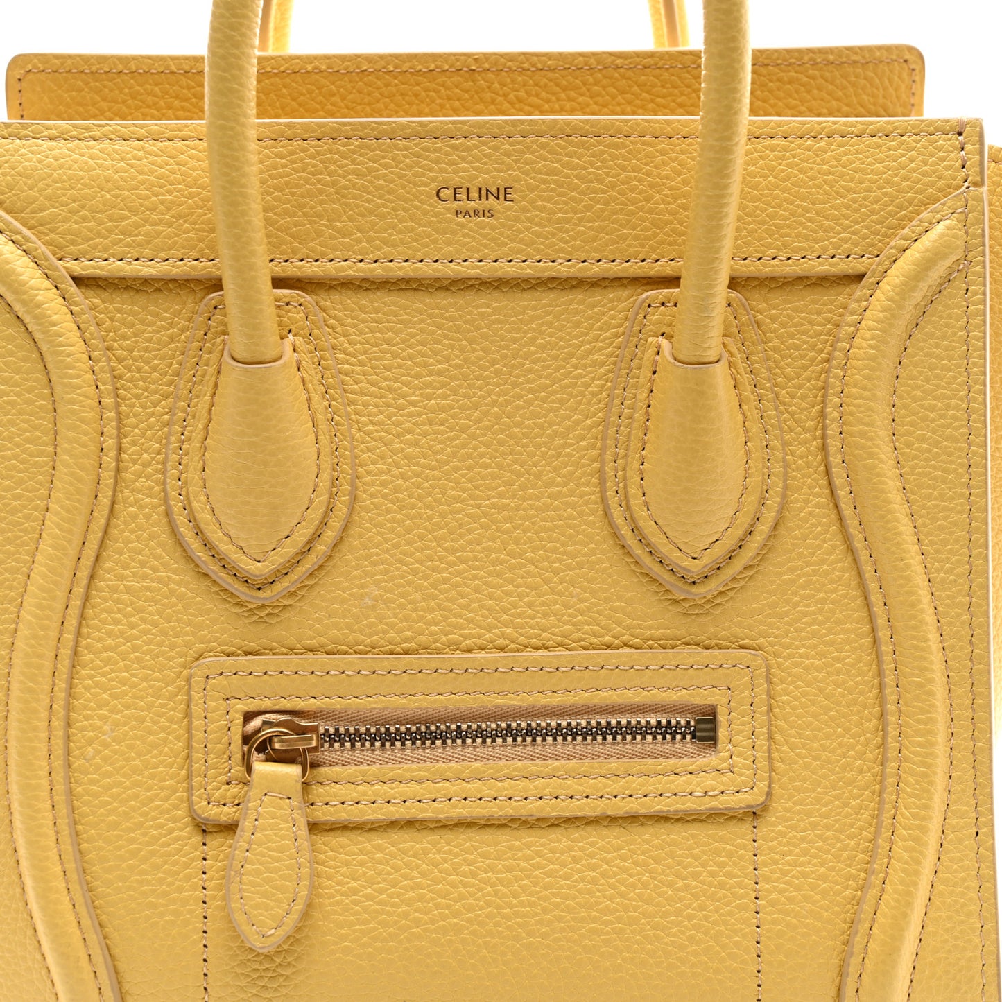 Drummed Calfskin Nano Luggage Pollen