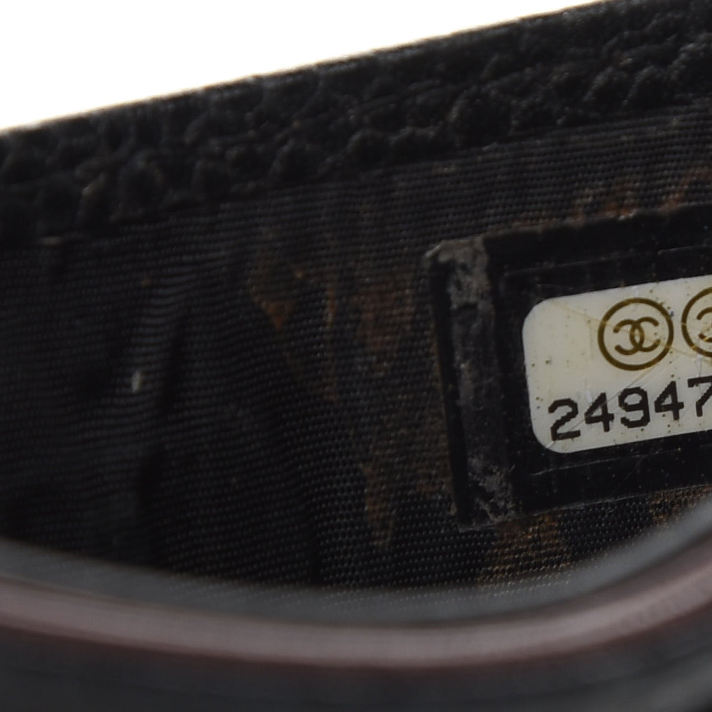 Caviar Quilted Card Holder Black