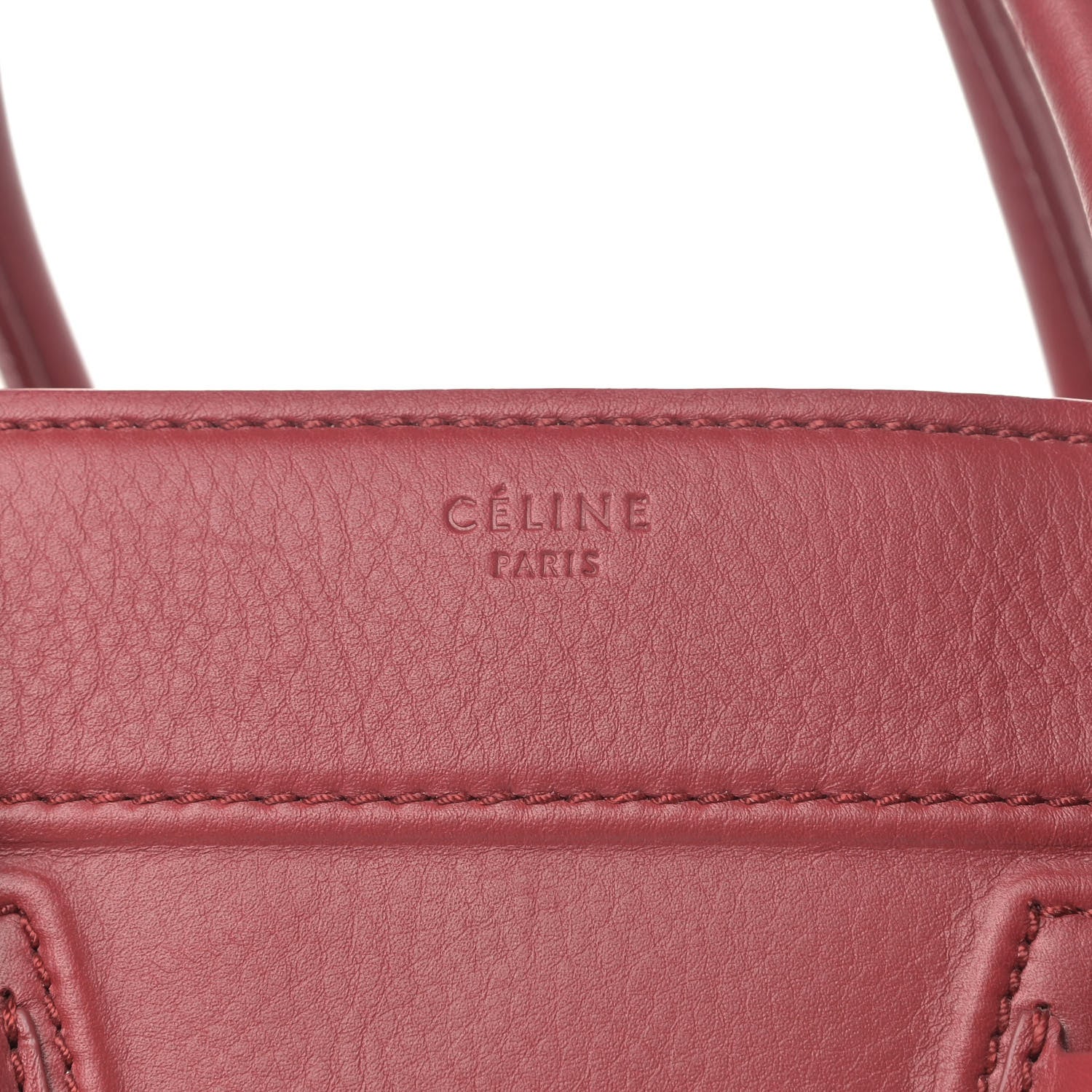 Celine Supple Calfskin Medium Phantom Luggage Coral 6 of 10