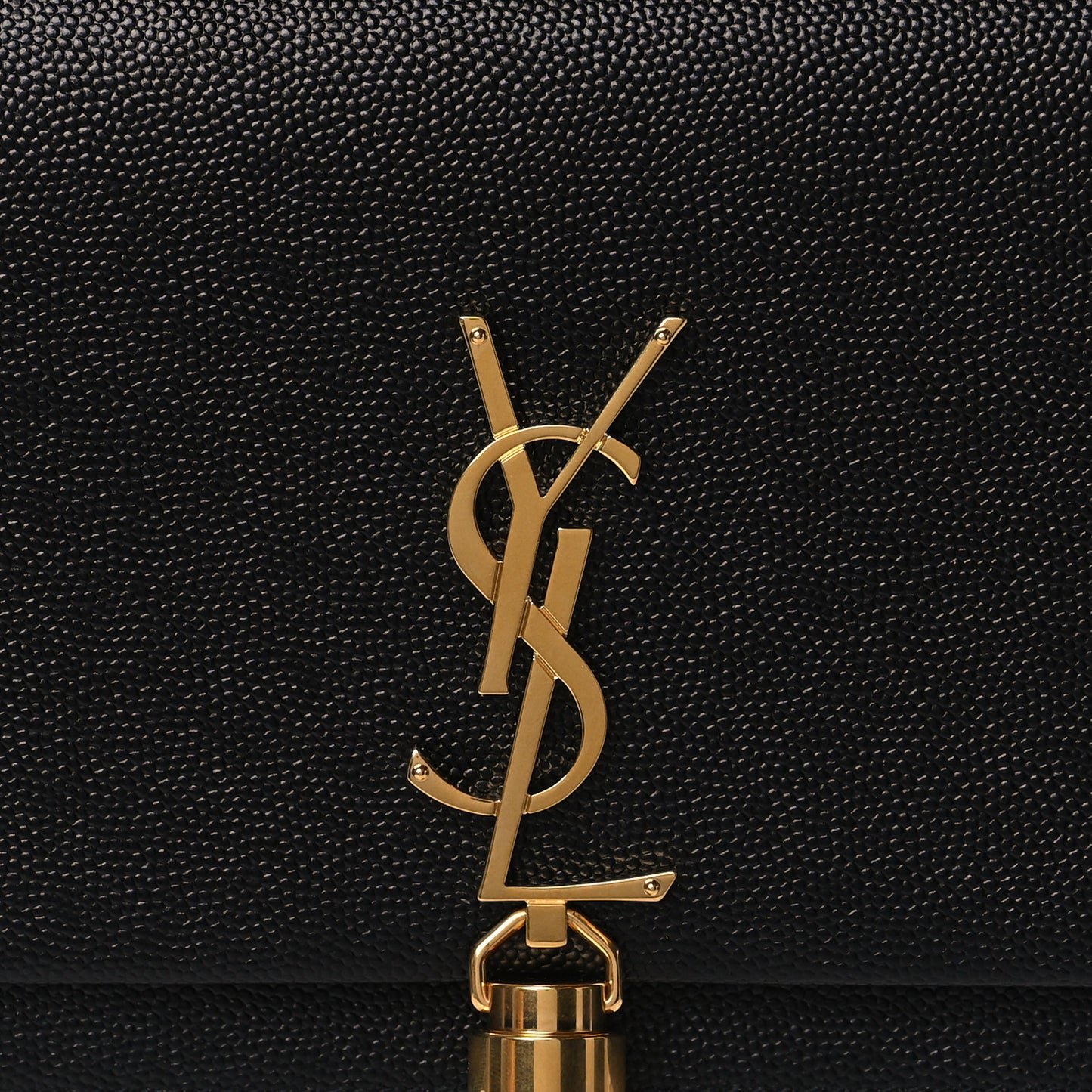 Grain De Poudre Classic Monogram Kate Tassel Chain Wallet Black