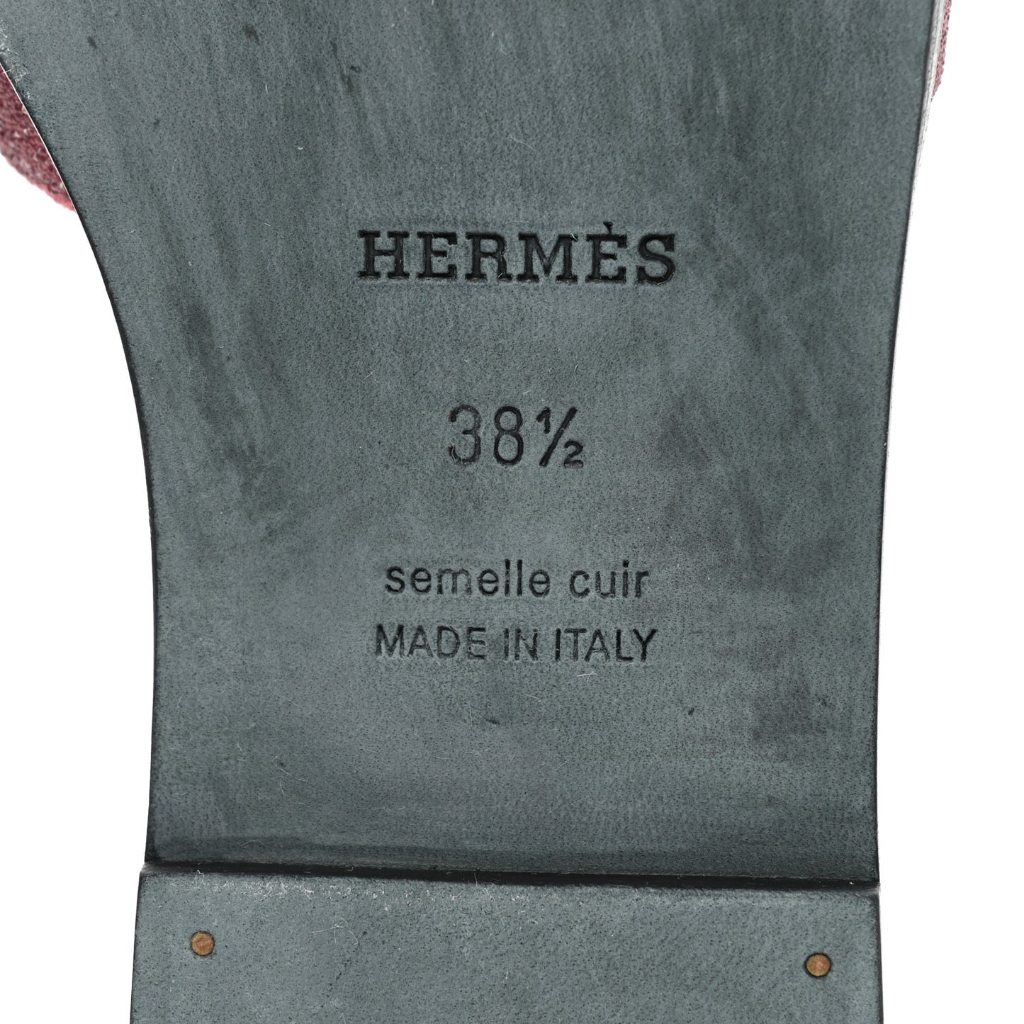 Suede Goatskin Crystal Powder Oran Sandals 38.5 Bois De Rose